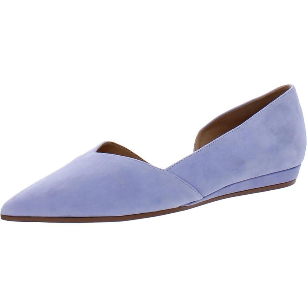 Naturalizer Womens Kristin Purple Suede Pointed Toe Slip On D'Orsay Shoes New
